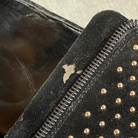 Jessica Simpson black and gold studded boots. Size 10 excellent condition. - Picture 9 of 10